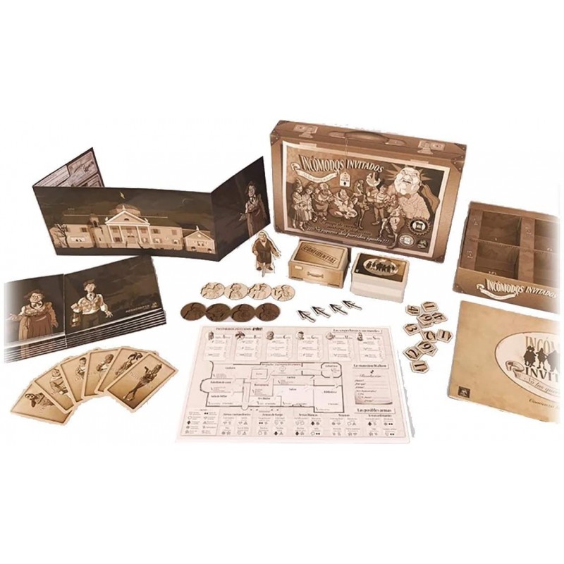 Incómodos invitados es un juego de deducción e investigación editado por Megacorpin