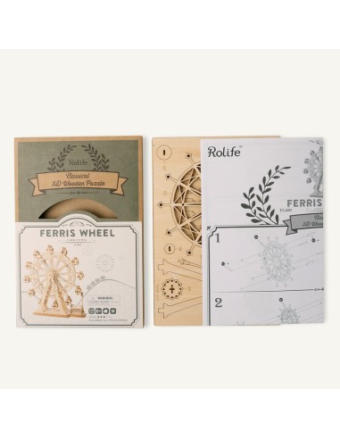 MODERN 3D WOODEN PUZZLE FERRIS WHEEL de Rolife.