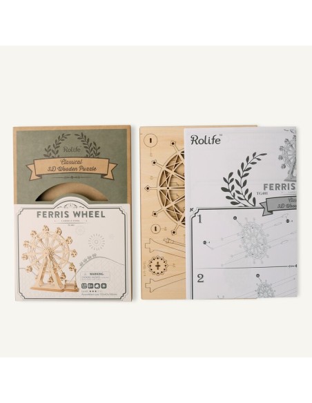 MODERN 3D WOODEN PUZZLE FERRIS WHEEL de Rolife.
