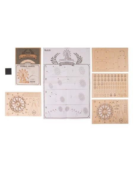 MODERN 3D WOODEN PUZZLE FERRIS WHEEL de Rolife.
