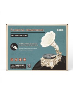 CLASSIC GRAMPHONE ( Eléctrico + Manual) de ROKR by Robotime 2