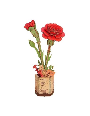 RED CARNATION PUZZLE de Rowood by Robotime