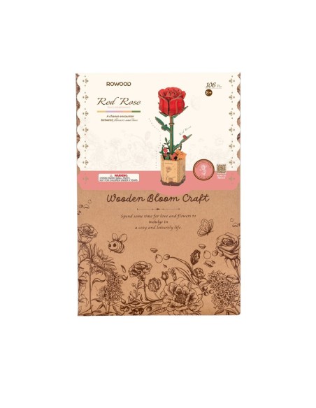 Rosa Roja Puzzle de Rowood by Robotime.