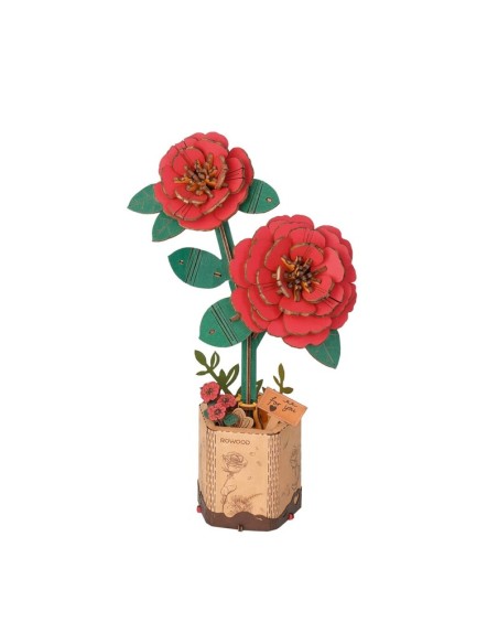 Camelia Roja Puzzle de Rowood by Robotime