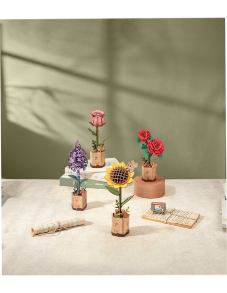 Camelia Roja Puzzle de Rowood by Robotime