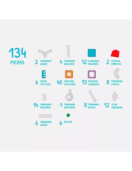 IMANIX TOBOGAN 134 PIEZAS