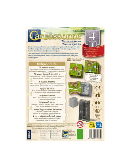 CARCASSSONNE EXP.4 TORRES Y LADRONES
