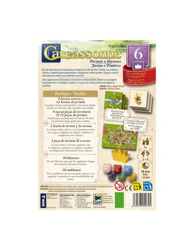 CARCASSSONNE EXP.6 TORNEOS Y BLASONES