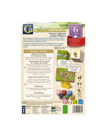 CARCASSSONNE EXP.6 TORNEOS Y BLASONES