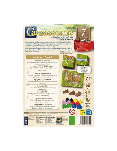 CARCASSSONNE EXP.7 ASEDIOS Y FORTALEZAS