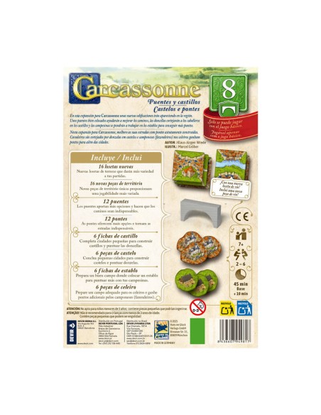 CARCASSSONNE EXP.8 PUENTES Y CASTILLOS
