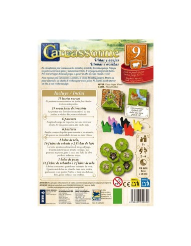 CARCASSONNE EXP.9 VIÑAS Y OVEJAS