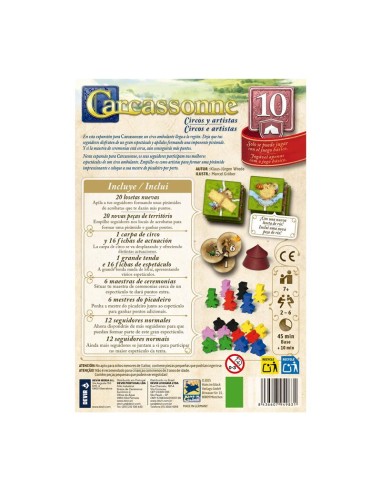 CARCASSSONNE EXP.10 CIRCOS Y ARTISTAS