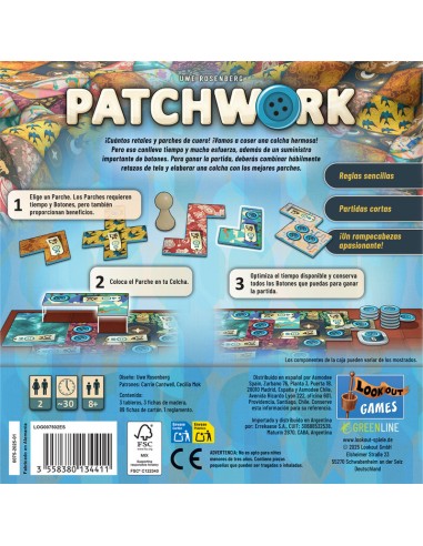 Patchwork juego de mesa.