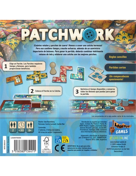 Patchwork juego de mesa.