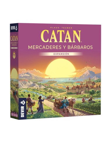 Catán Mercaderes y Bárbaros de Devir.