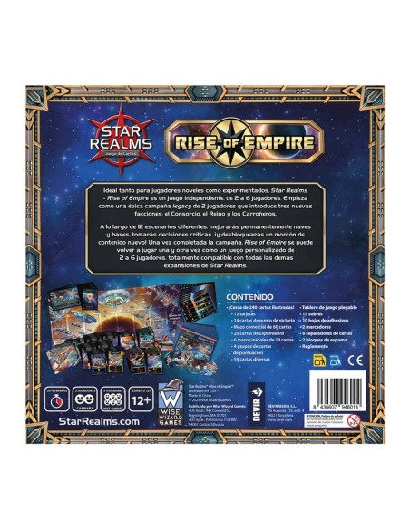 Star Realms: Rise of Empire de Devir.