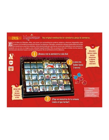 Calendario 365 Adventure Dungeon de Devir.