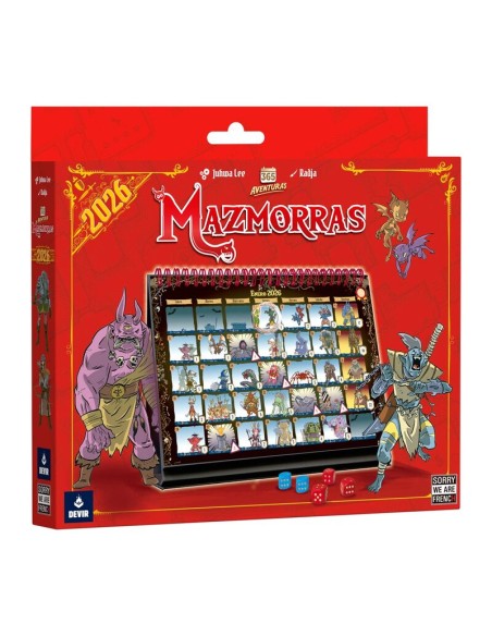 Calendario 365 Adventure Dungeon de Devir.