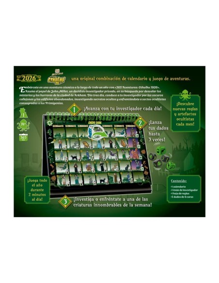 Calendario 365 Adventure Cthulhu de Devir.