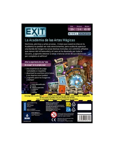 Exit: La Academia de las Artes Mágicas de Devir.