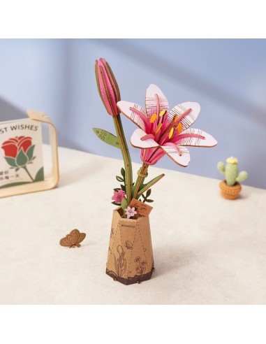 Lirio Rosa Robotime/Rowood.