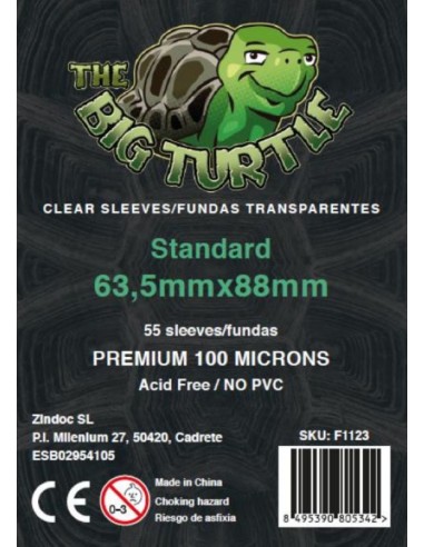 FUNDAS STANDARD TORTUGA PREMIUM 63.5x88 mm (55uds)