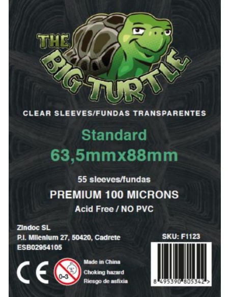 FUNDAS STANDARD TORTUGA PREMIUM 63.5x88 mm (55uds)