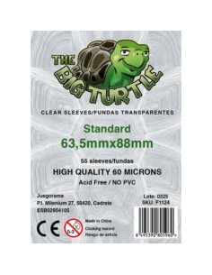 FUNDAS STANDARD TORTUGA 60 MICRAS 63,5 x 88 mm (55uds)