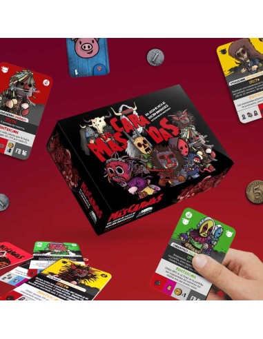 Mascaradas juego de cartas de Nacho Domínguez.