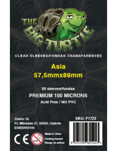 FUNDAS ASIA 100 MICRAS 57,5 x 89mm (55uds)