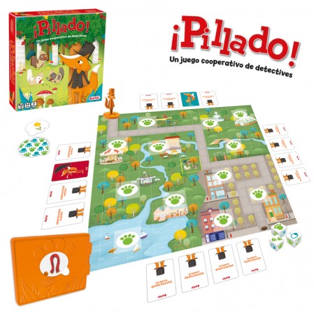 Pillado es un juego de detectives para niños editado por Lúdilo
