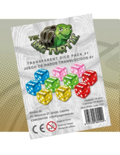 PACK 1- Juegos de 10 dados translúcidos 16mm