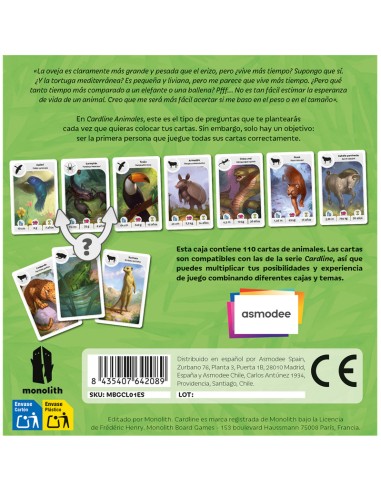 Cardline Animales de la editorial Asmoedee.