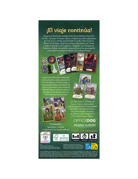 Las Dos Torres: El Juego de Bazas de Asmodee.