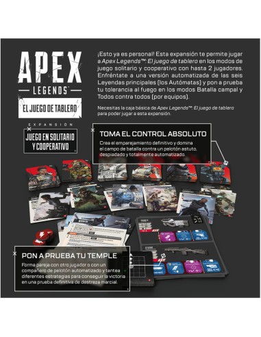APEX LEGENDS: EXPANSION SOLITARIO Y COOPERATIVO