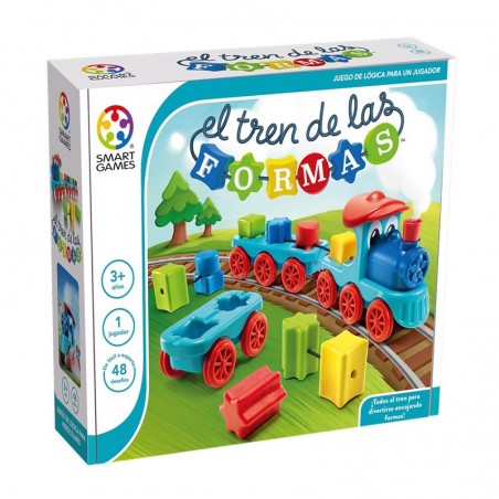 El Tren de las formas es un divertido juego de lógica para niños editado por Smart Games