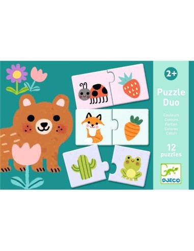 Puzzle duo Colores de Djeco.
