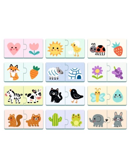 Puzzle duo Colores de Djeco.