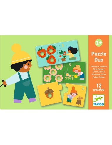 Puzzle Duo Primeras Cifras de Djeco.