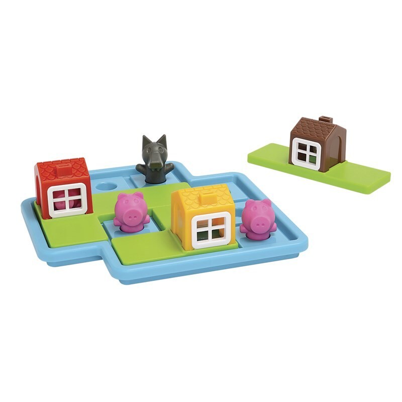 Los Tres cerditos es un juego de lógica para niños a partir de 3 años. Editado por Smart Games