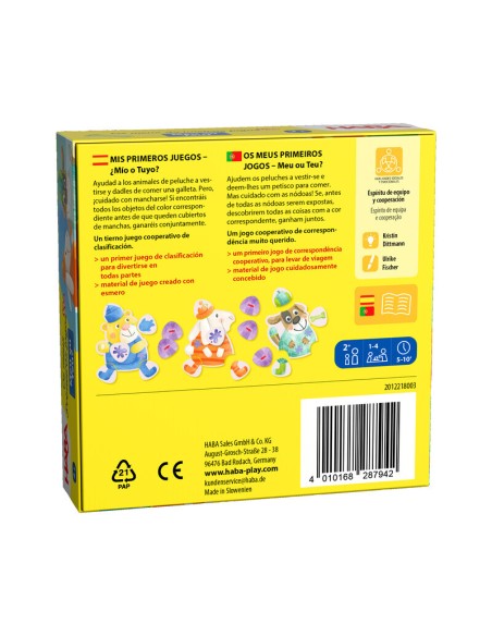 MIS PRIMEROS JUEGOS - ¿MIO O TUYO? de HABA
