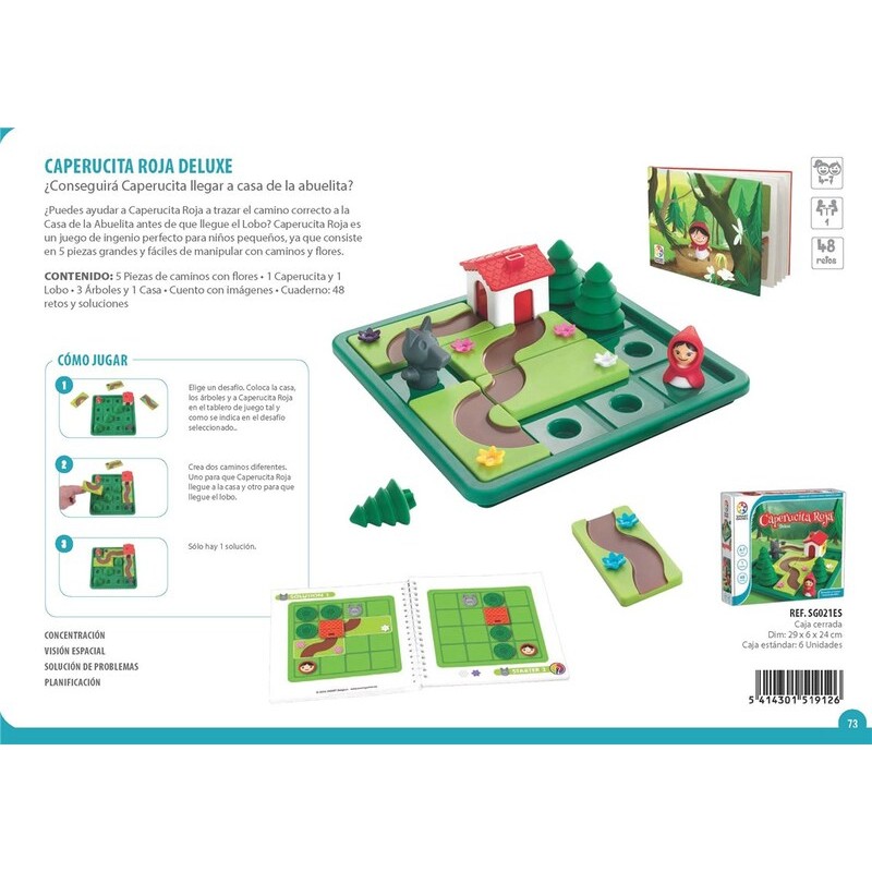Caperucita Roja es un juego de lógica para niños editado por Smart Games