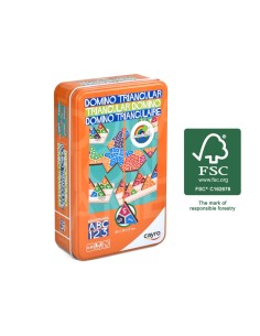 CAYRO DOMINÓ TRIANGULAR TRAVEL METAL BOX