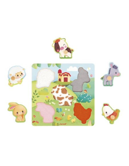 Puzzle táctil de la Granja de Janod.