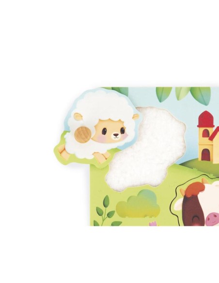 Puzzle táctil de la Granja de Janod.