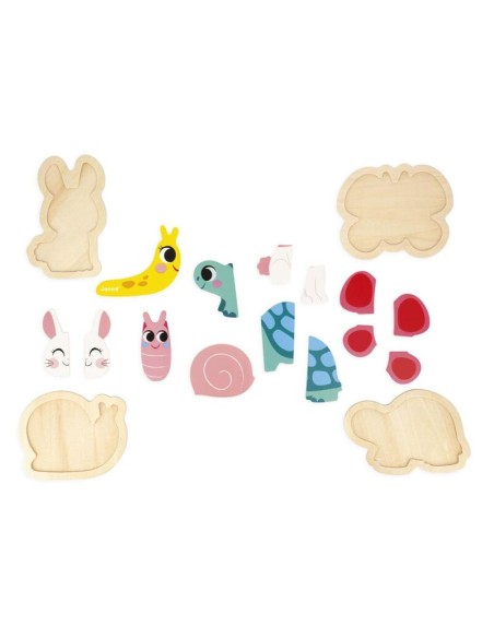 4 PUZZLES EVOLUTIVOS JARDIN DE JANOD.