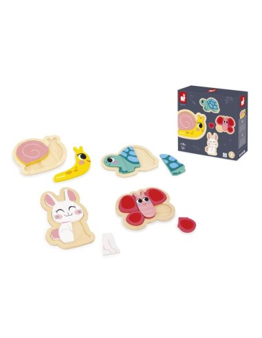 4 PUZZLES EVOLUTIVOS JARDIN DE JANOD.