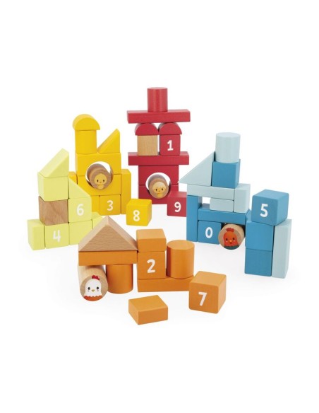 Granja - Barril de 56 piezas de Janod.