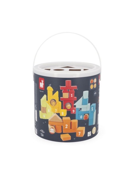 Granja - Barril de 56 piezas de Janod.